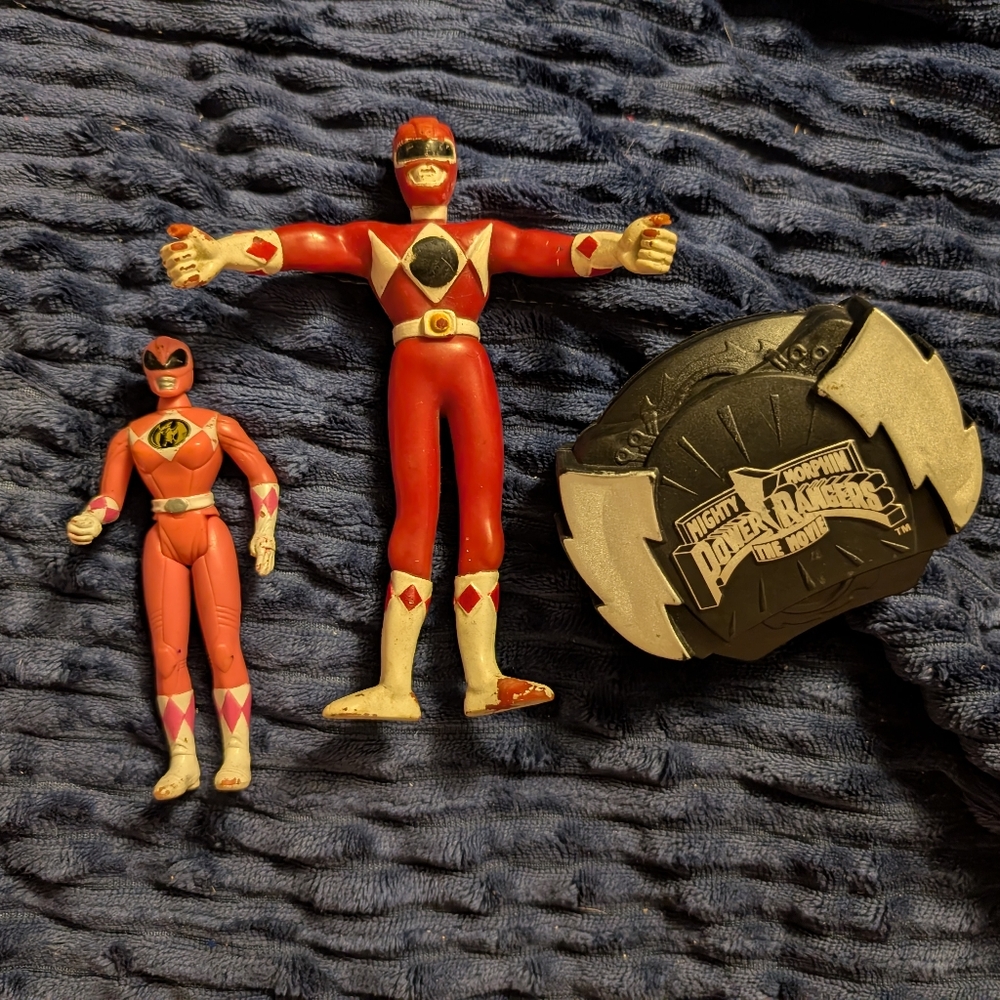 Power Ranger Red and Black Action Figures Playset